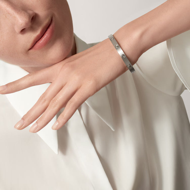 FINET Luxe Armband met Zirkoon | Zilver