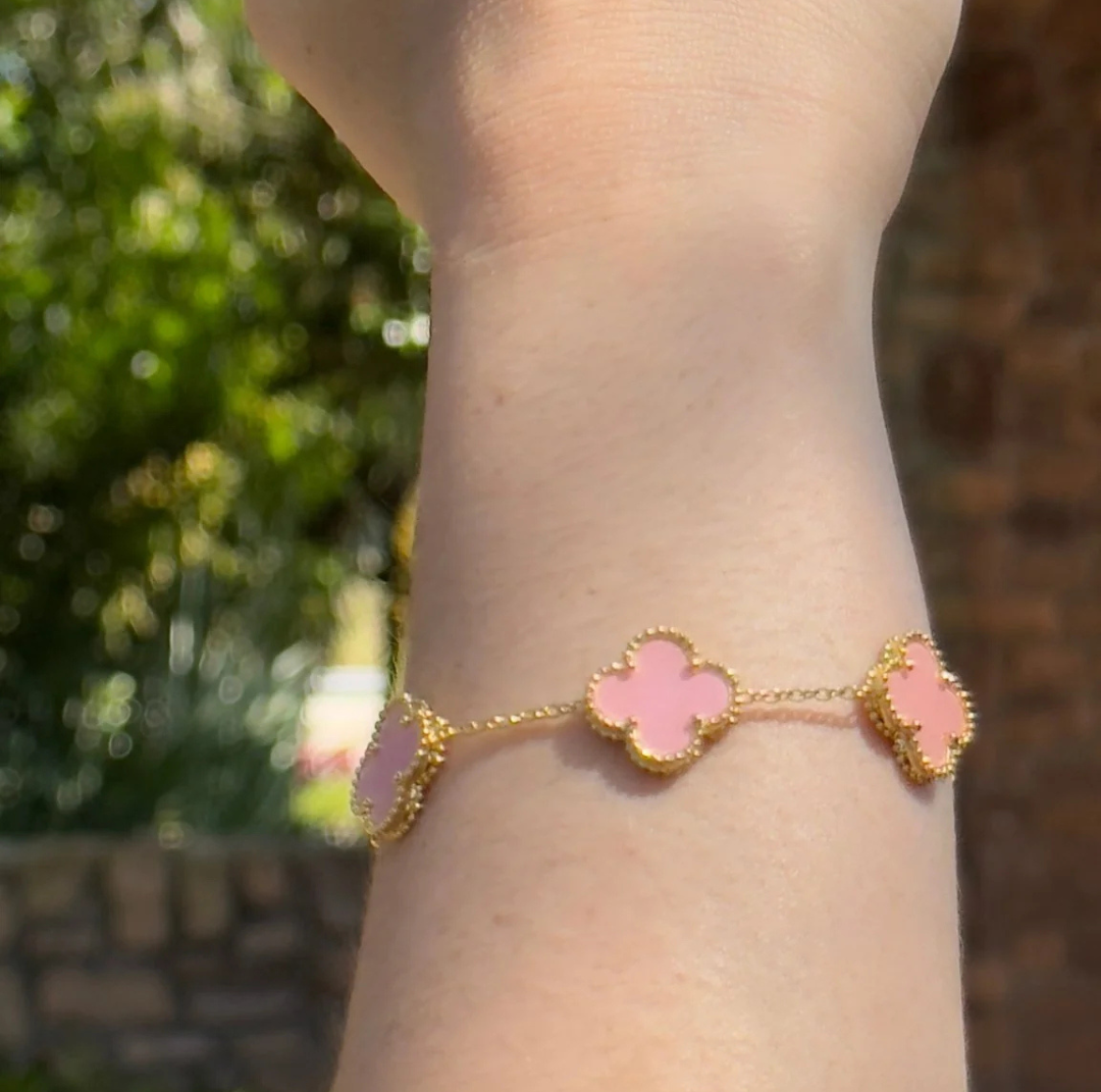 KLAVER Armband | Roze