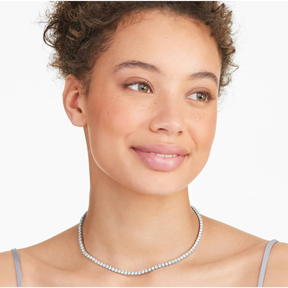 ABBY Klassieke Tennis Ketting | Zilver