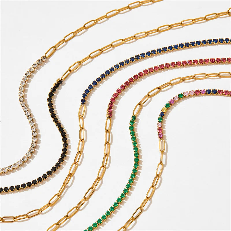 FAE | Paperclip en Tennis Armband