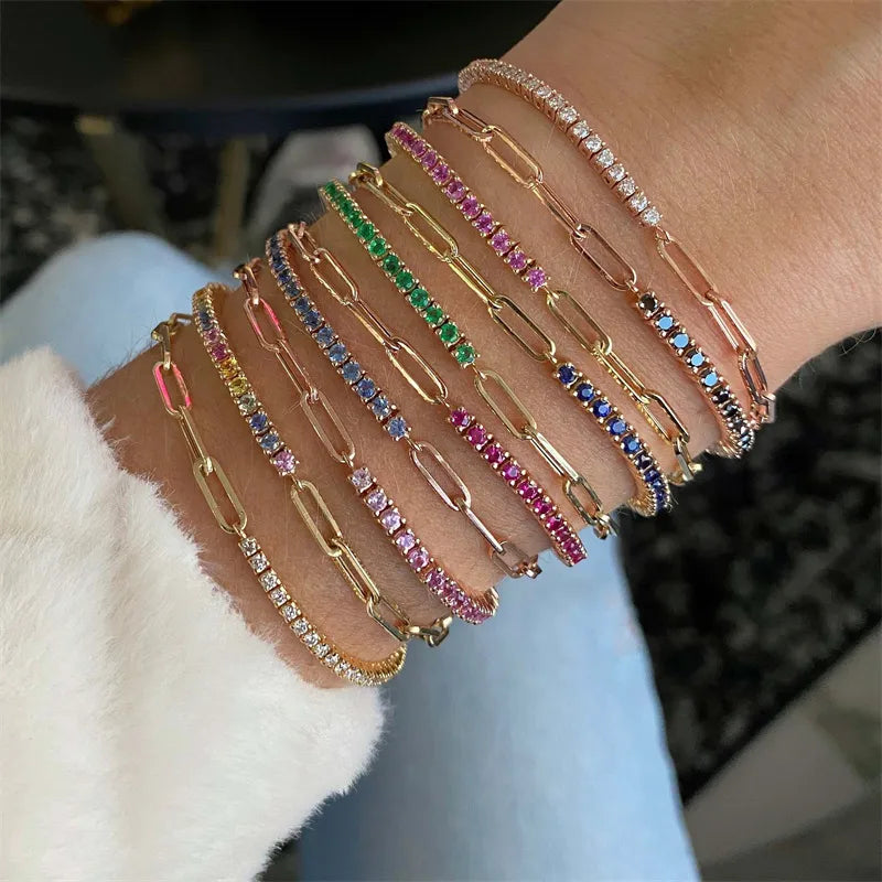 FAE | Paperclip en Tennis Armband