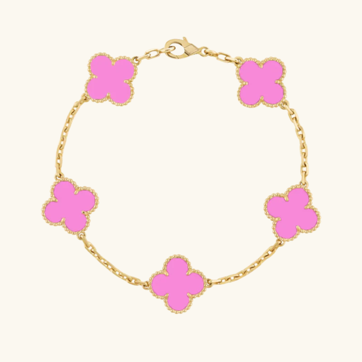 KLAVER Armband | Roze