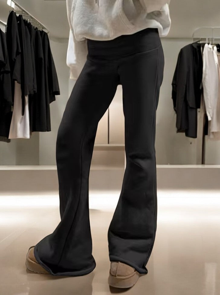 Anouk - Lange Flared Broek van Stretch Materiaal